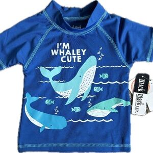 Kids Blue Whale Rashguard